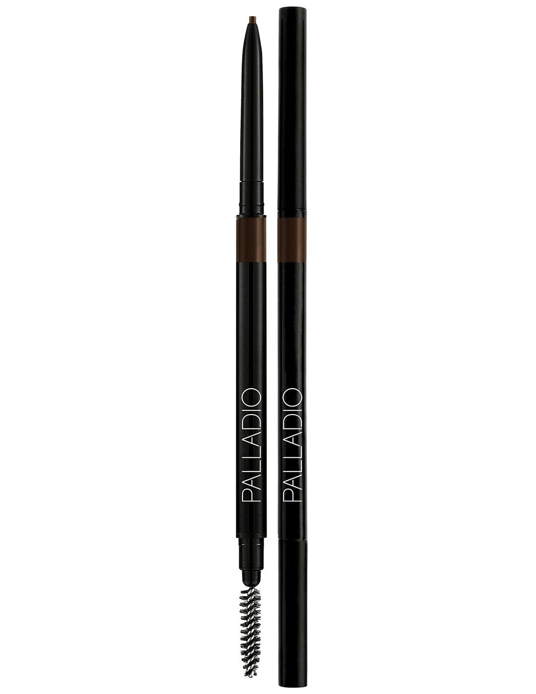Beauty Brow Definer Pencil, Black Brown, Ultra Precise Twist-Up Eye Brow Pencil with Long-Staying Power, Spooley Brush Blends Color for Natural Finish, No Eyebrow Pencil Sharpener Required