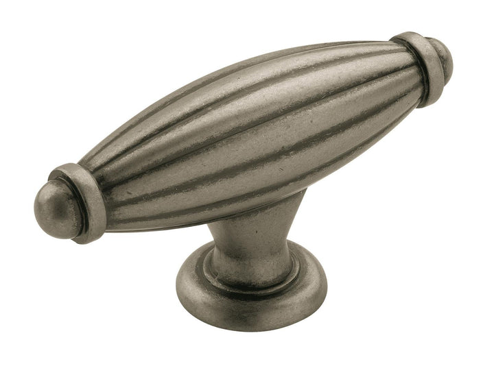 | Cabinet Knob | Weathered Nickel | 3 inch (76 mm) Length | Blythe | 1 Pack | Drawer Knob | Cabinet Hardware