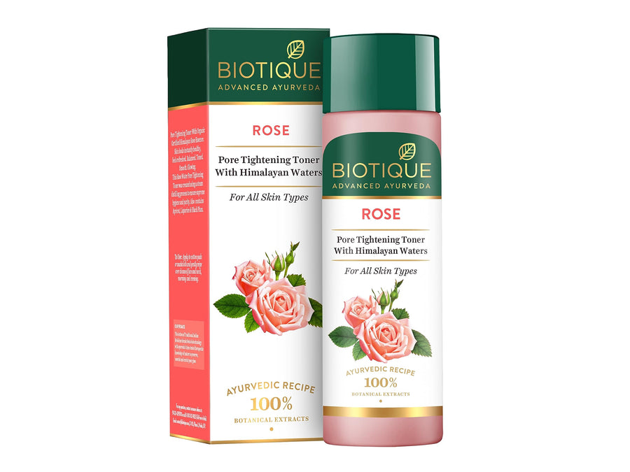 Rose Pore Tightening Toner With Himalayan Waters For All Skin Type 120Ml, Pack of 1