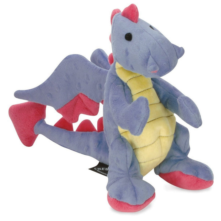 Bubble Plush Dragons Squeaky Dog Toy, Chew Guard Technology - Periwinkle, Small