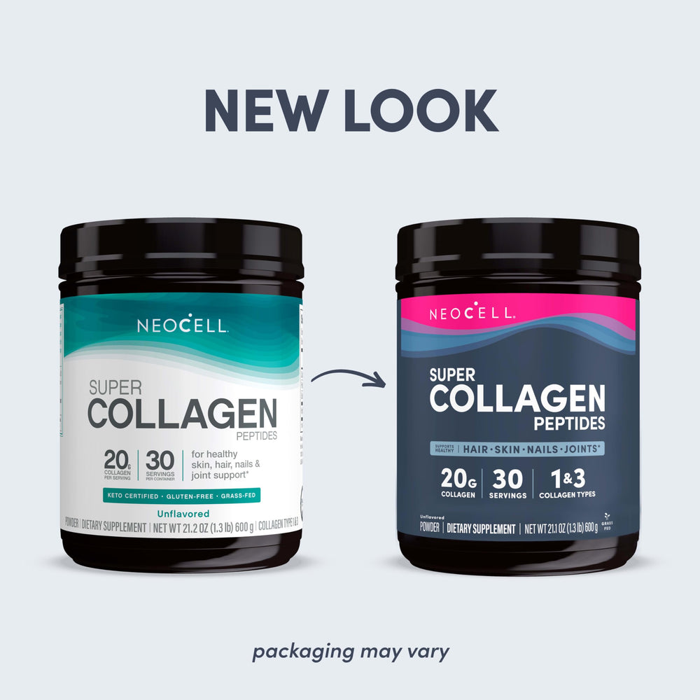 Super Collagen Peptides, Unflavored, Powder, 21.2 oz., 1 Canister