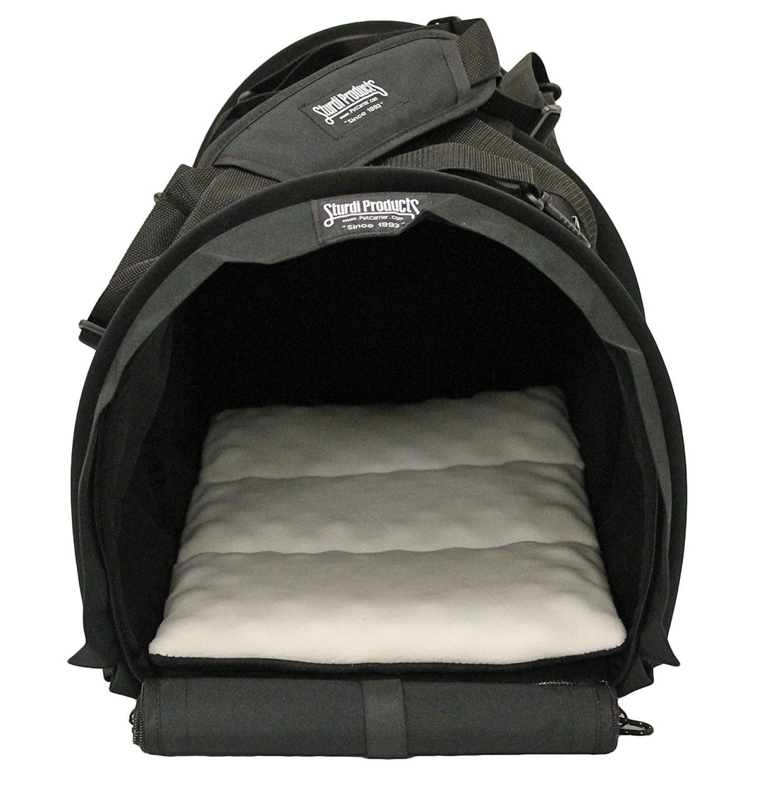 Sturdibag Extra Large Pet Carrier Flexible Height Pet Tote, Black,Size XL { 20L x 16H x 12W}