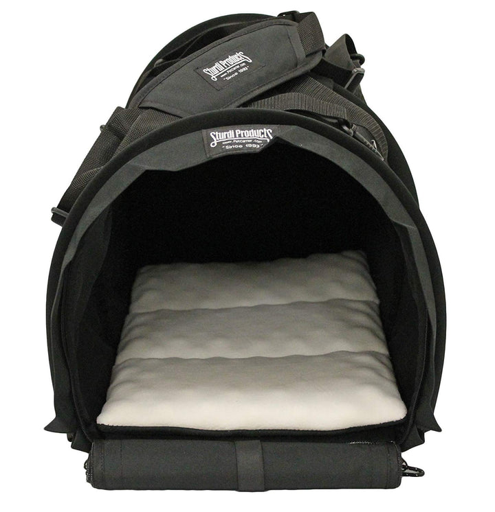 Sturdibag Extra Large Pet Carrier Flexible Height Pet Tote, Black,Size XL { 20L x 16H x 12W}