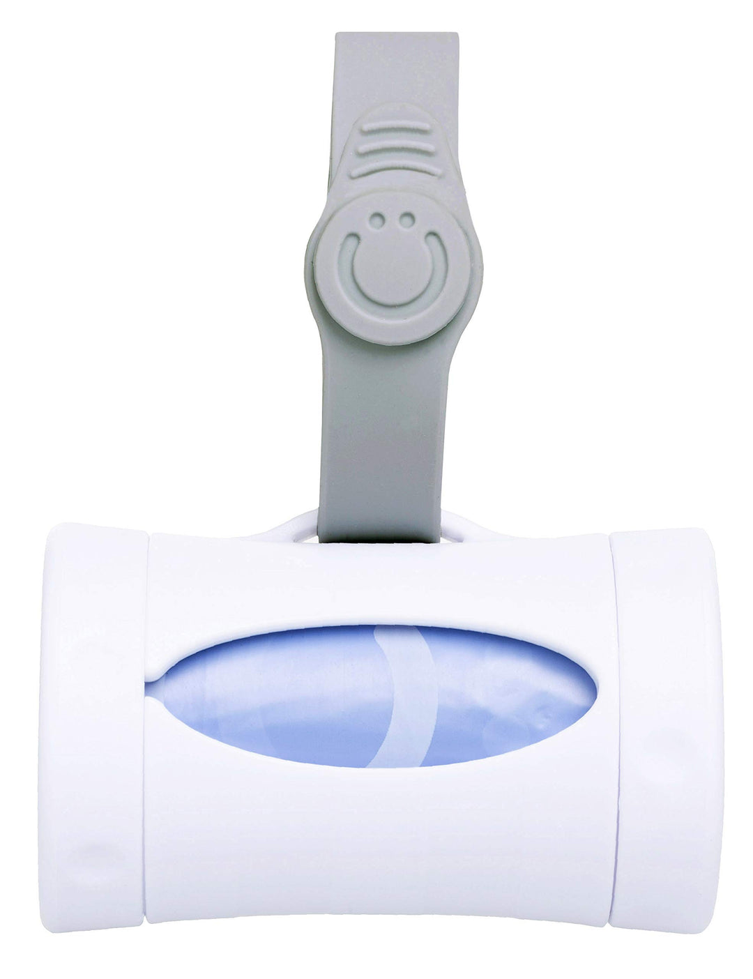 Retractable On the Go Bag Dispenser for Baby Travel, Diaper Bag Accessory Must Have for Newborn, Helpful Baby Item, Baby Gift, Lavender Scented, White