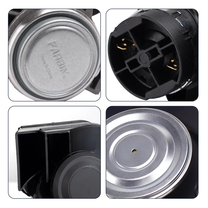 Air Horn for Truck,Compact Electric Train Horn,Car Horn 12V 150db Super Loud with Wiring Harness,for Any 12V Vehicles