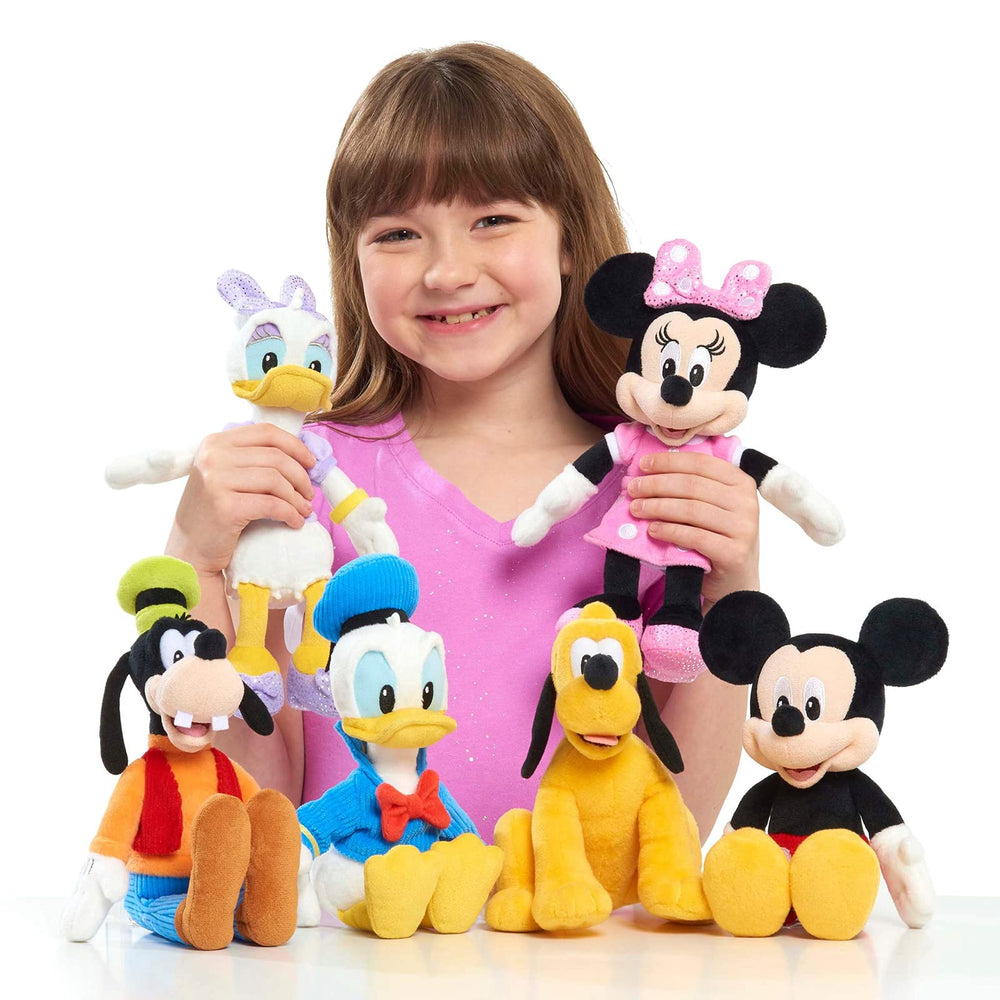 Gang 9 Bean Plush Mickey Minnie Mouse Donald Pluto Goofy - 5 Pack