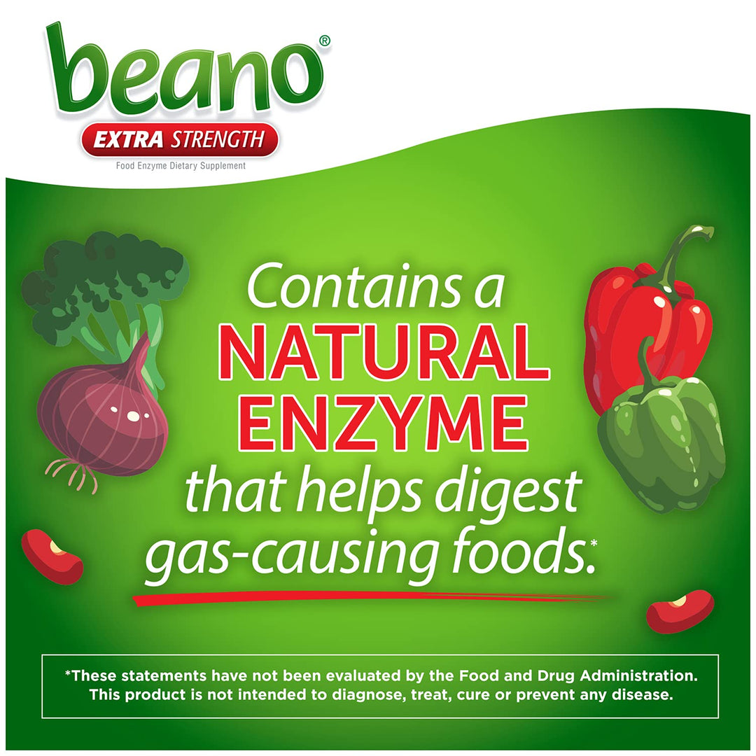 Extra Strength, Gas Prevention & Digestive Enzyme Supplement, 100 Count