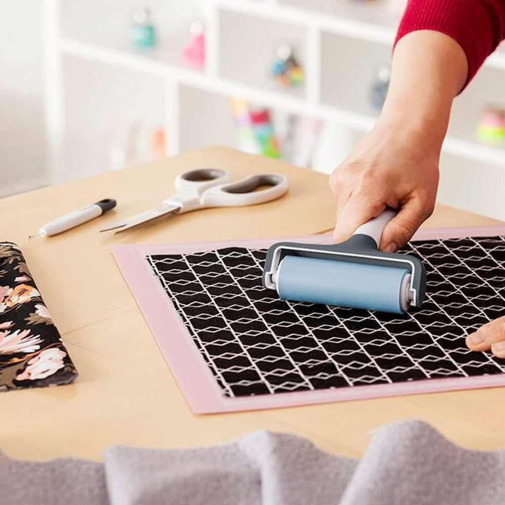 FabricGrip Adhesive Cutting Mat 12 x 12, High Density Fabric Craft Cutting Mat, Made of Material to Withstand Increased Pressure. Use For Explore/ Maker, (2 CT)