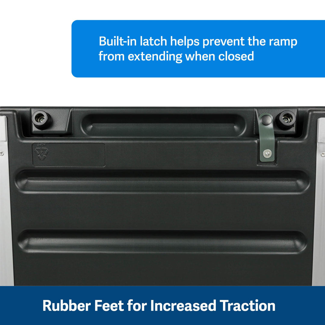 Happy Ride Extra Long Telescoping Dog Ramp, Portable Pet Ramp for Cars, Trucks & SUVs with Adjustable Sizing