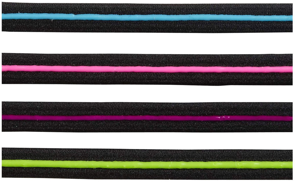 Scunci Everyday and Active No Slip Grip Contrast Silicone Headwraps,4 ct