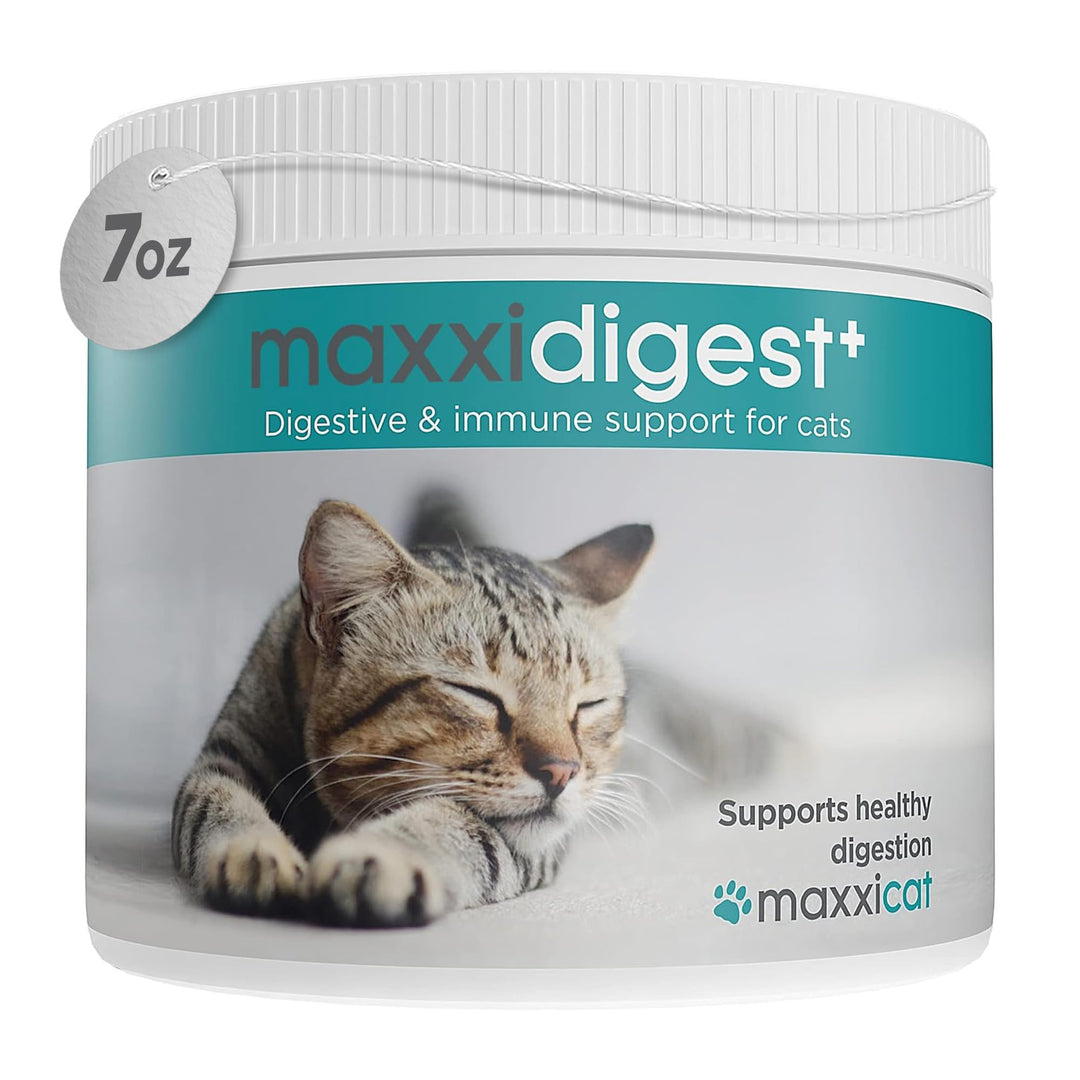 maxxidigest+ Probiotic & Prebiotic Powder Supplement - Digestive & Immune Support for Cats, 7oz
