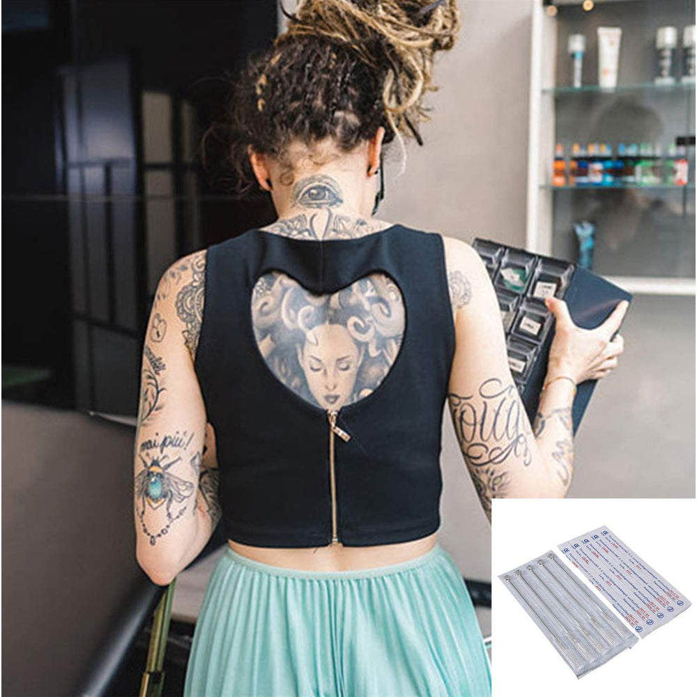 50Pcs Disposable Professional Stainless Steel Tattoo Tip Set Round Liner Tattoo Needles(1RL/3RL/5RL/7RL/9RL)