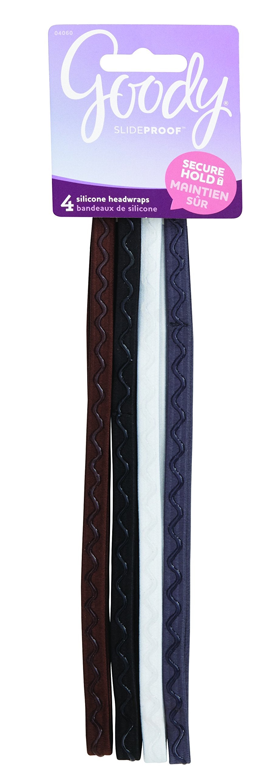 Goody Styling Essentials Slide Proof with Silicon Neutral Headwraps, 4 Count