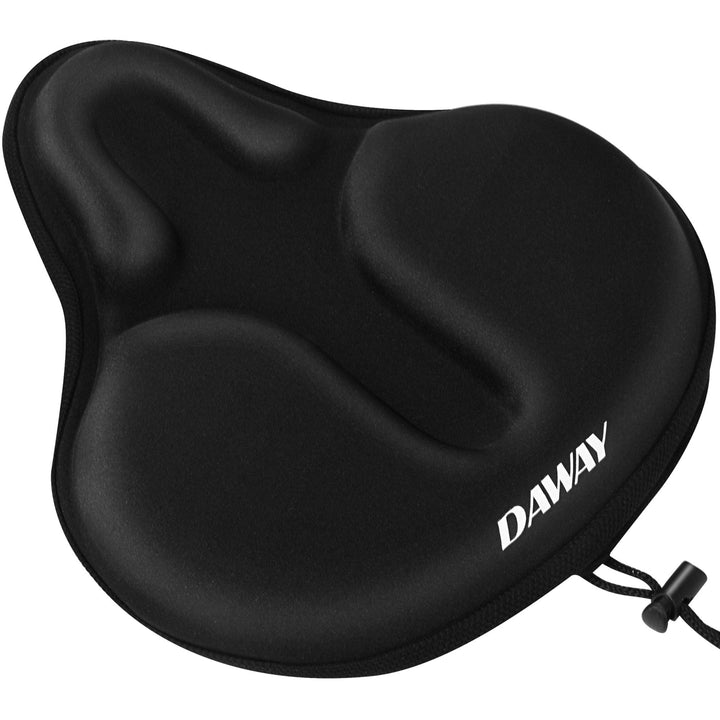 C9 Extra Large Comfortable Exercise Bike Seat Cover - Wide Soft Foam & Gel Padded Bicycle Saddle Cushion for Women Men Seniors, Fit for Peloton, Stationary, Cruiser Bikes, Indoor Outdoor Cycling