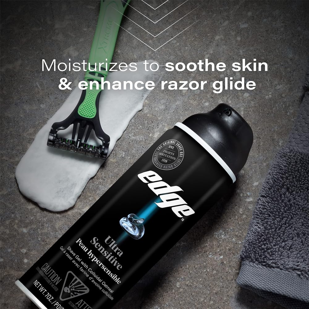 Pack of 6 : Ultra Sensitive Shave Gel Men Shave Gel , 7 Ounce