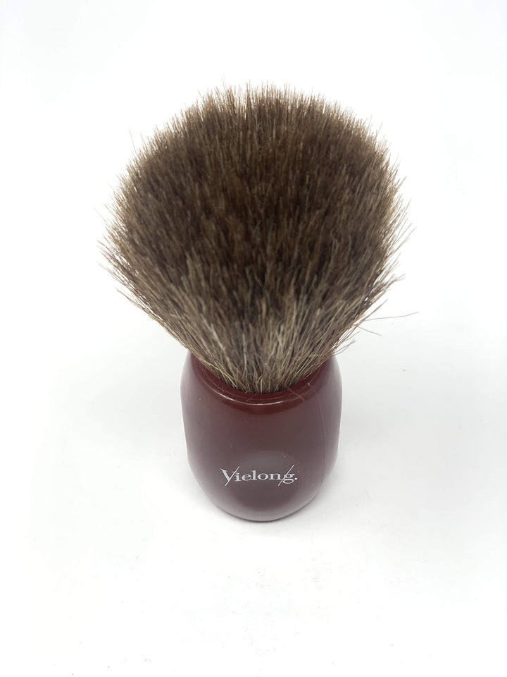 Vie-Long 12705 Horse Hair Shaving Brush, Red Acrylic Handle