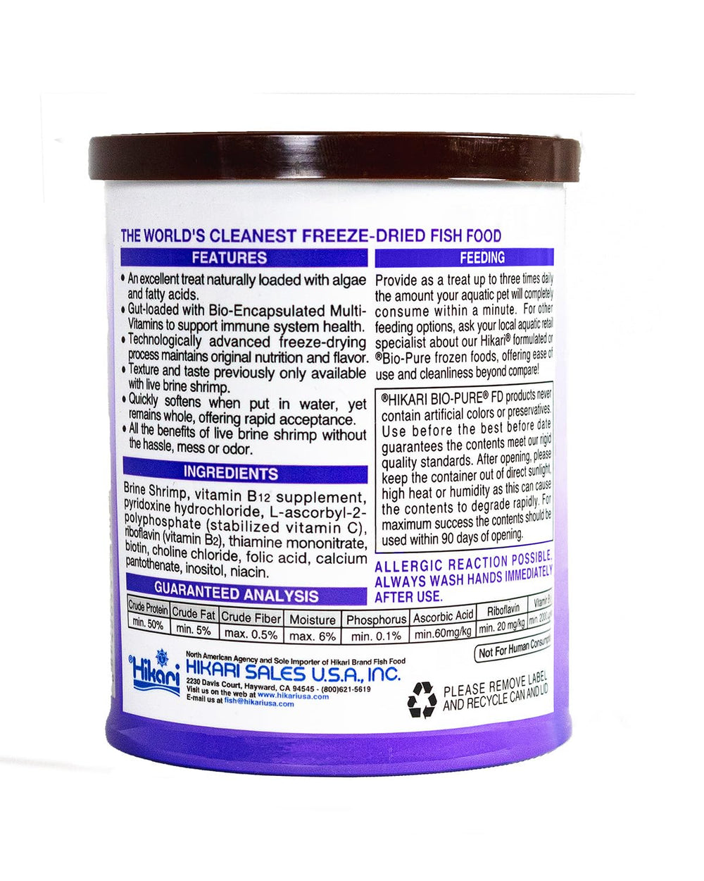 Bio-Pure Freeze Dried Brine Shrimp for Pets, 0.42-Ounce