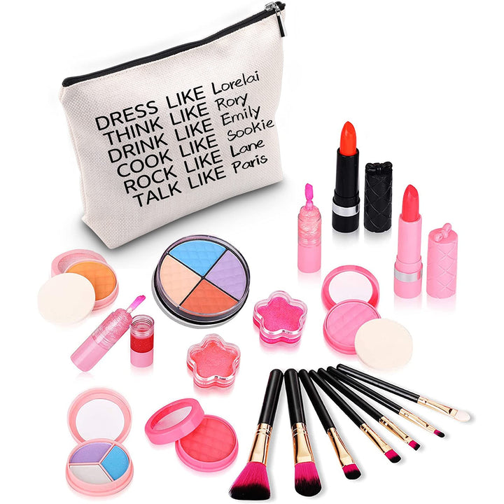 Movie Inspire Makeup Bag DRESS LIKE Lorelai THINK LIKE Rory Cosmetic Bag The Movie Fans Gift Makeup Zipper Bag Bag (Lorelai Rory)