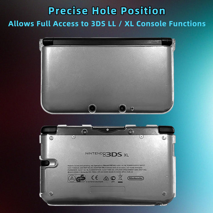 Protective Clear Crystal Hard Guard Case Cover Skin Shell for Nintendo 3DS XL LL Color Clear White