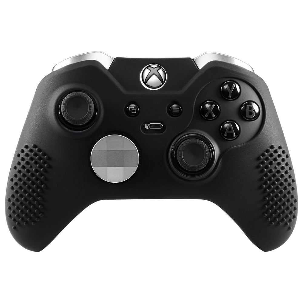 Soft Anti-Slip Silicone Controller Cover Skins Thumb Grips Caps Protective Case for Xbox One Elite - Black
