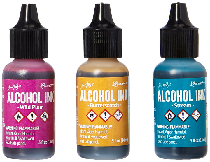 AAI-19787 Adirondack Alcohol Ink 1/2-Ounce, 3-Pack, Nature Walk, Wild Plum/Buttrscotch/Stream