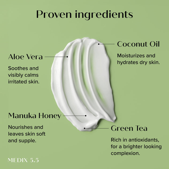 MEDIX 5.5 Coconut Oil Lotion W/ Manuka Honey Cream Skin Care Face Moisturizer & Body Cream | Firming Coconut Oil For Skin Minimizes Look Of Dry Skin, Cellulite, Stretch Marks, & Wrinkles, 2-Pack