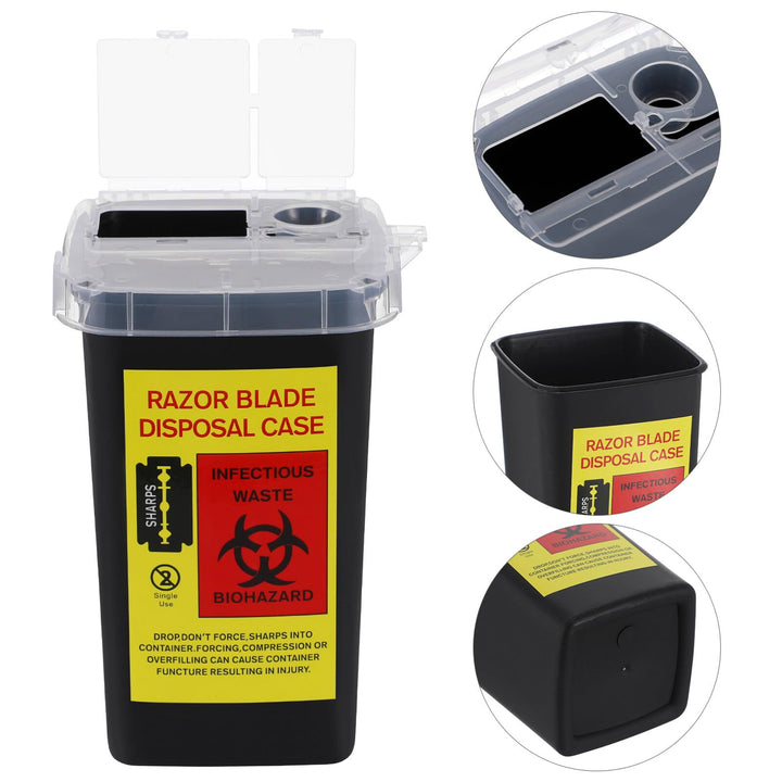 Blade Dispenser Case Razor Sharps Container Barber Shop Storage Bank Blade Disposal Case for Home