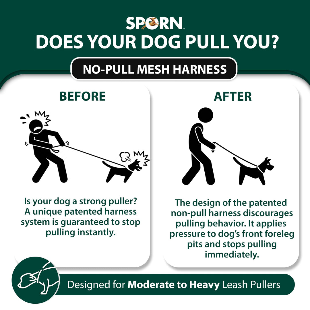 No Pull Dog Harness Medium Sized Dog, Black Mesh Dog Harness, Durable Nylon Anti Pull Dog Harness Medium Size Dog, Breathable & Easy Medium Dog Harness, Provides to Medium Breeds