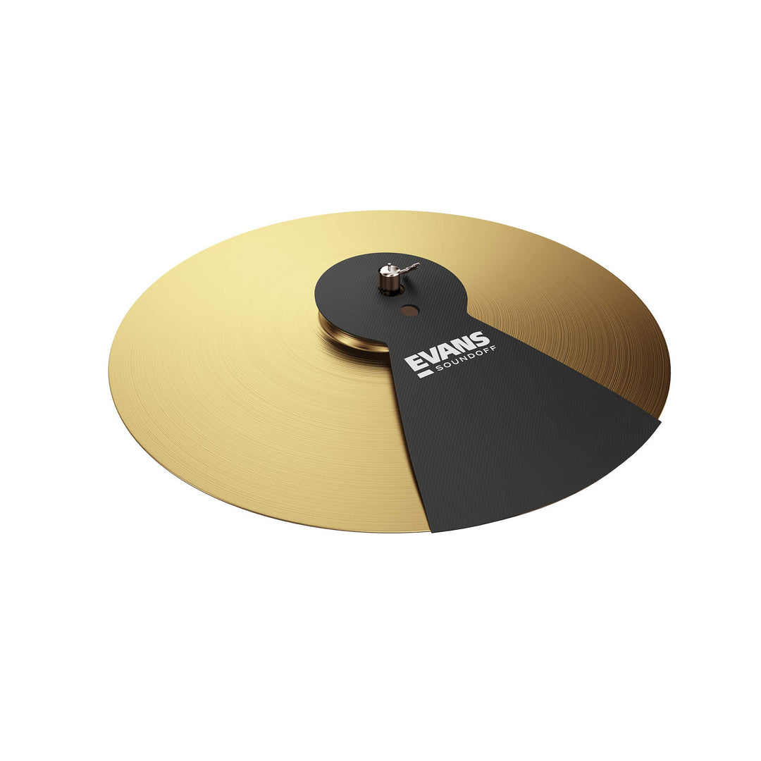 Soundoff Drum Mute Pads - Drum Pads for Acoustic Drum Sets - Drum Mutes Pack - For Crash Cymbals - Great for Silencing Drum Kits to Practice - Fits 16+18 Crash