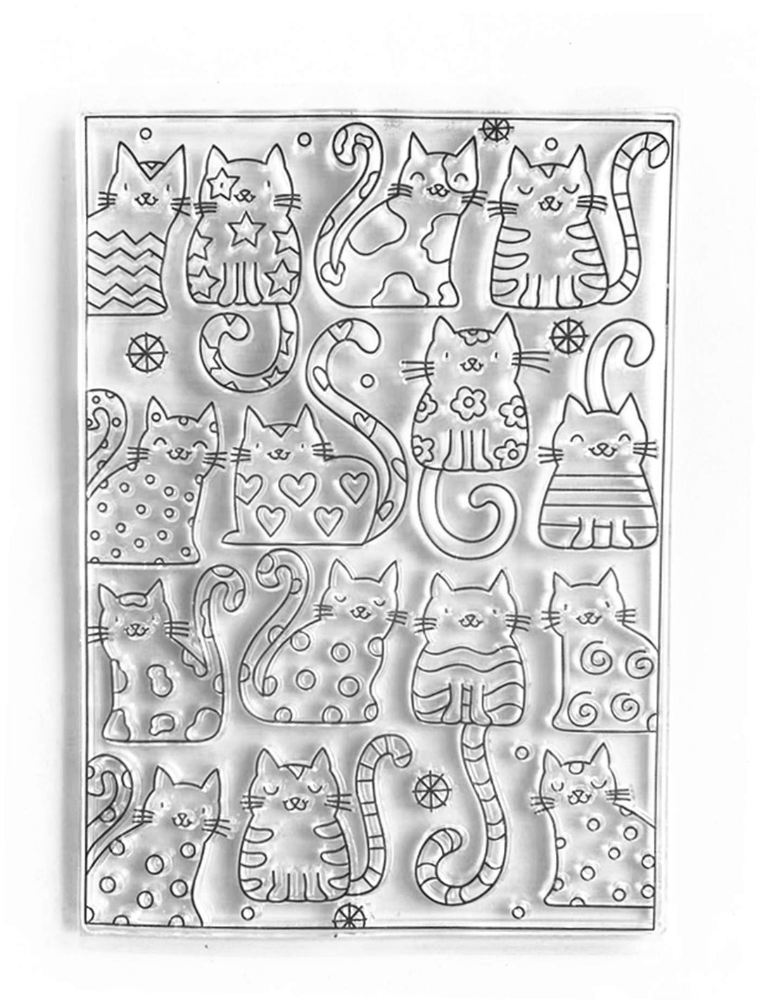 Cats Background Clear Stamps for Cards Making Decoration Clear Stamps and DIY Scrapbooking Crafting