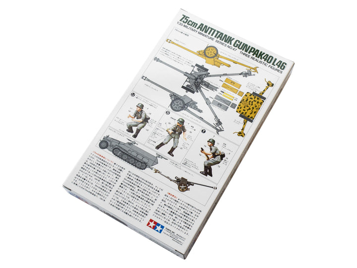 Tamiya Models German 75mm Pak 40/L46 ATG Model Kit