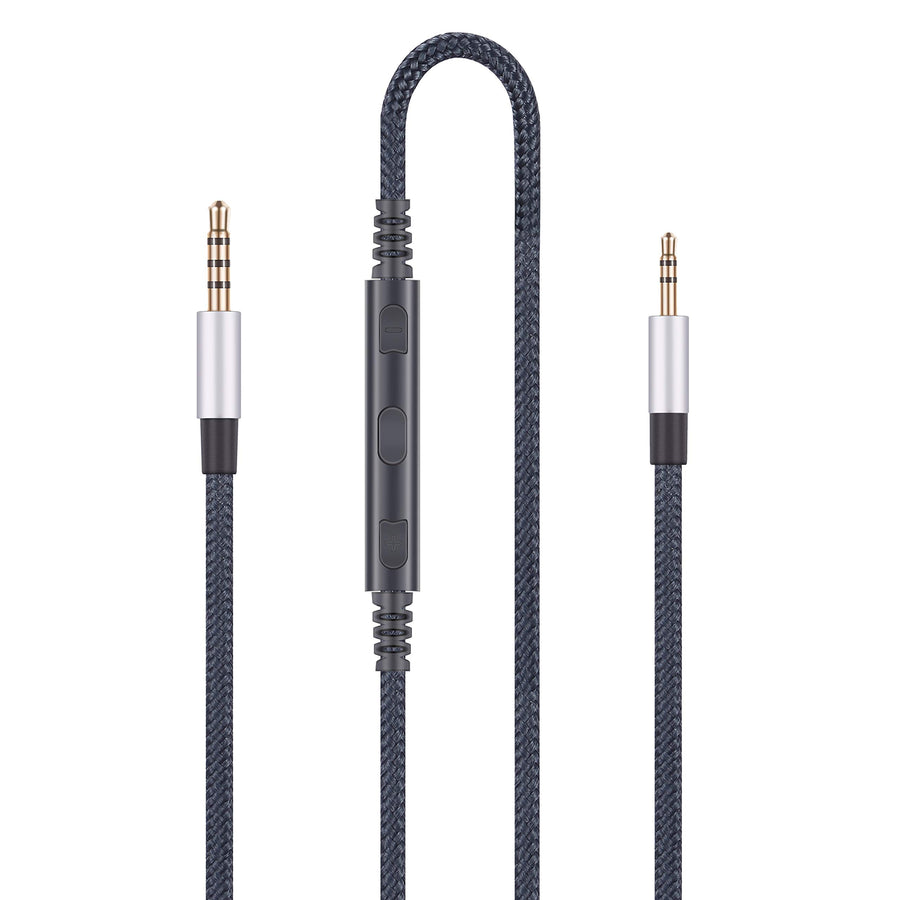 3.5mm to 2.5mm Male Audio Replacement Cable Compatible with Bose oe2, oe2i, AE2, QC35 Headphones, Remote Volume Control & in-Line Mic Cord Compatible with Samsung Galaxy Huawei Android