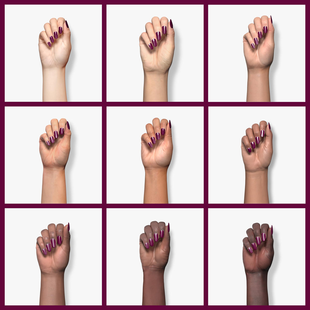Revlon Nail Enamel, Chip Resistant Nail Polish, Glossy Shine Finish, in Plum/Berry, 274 Passionate, 0.5 oz