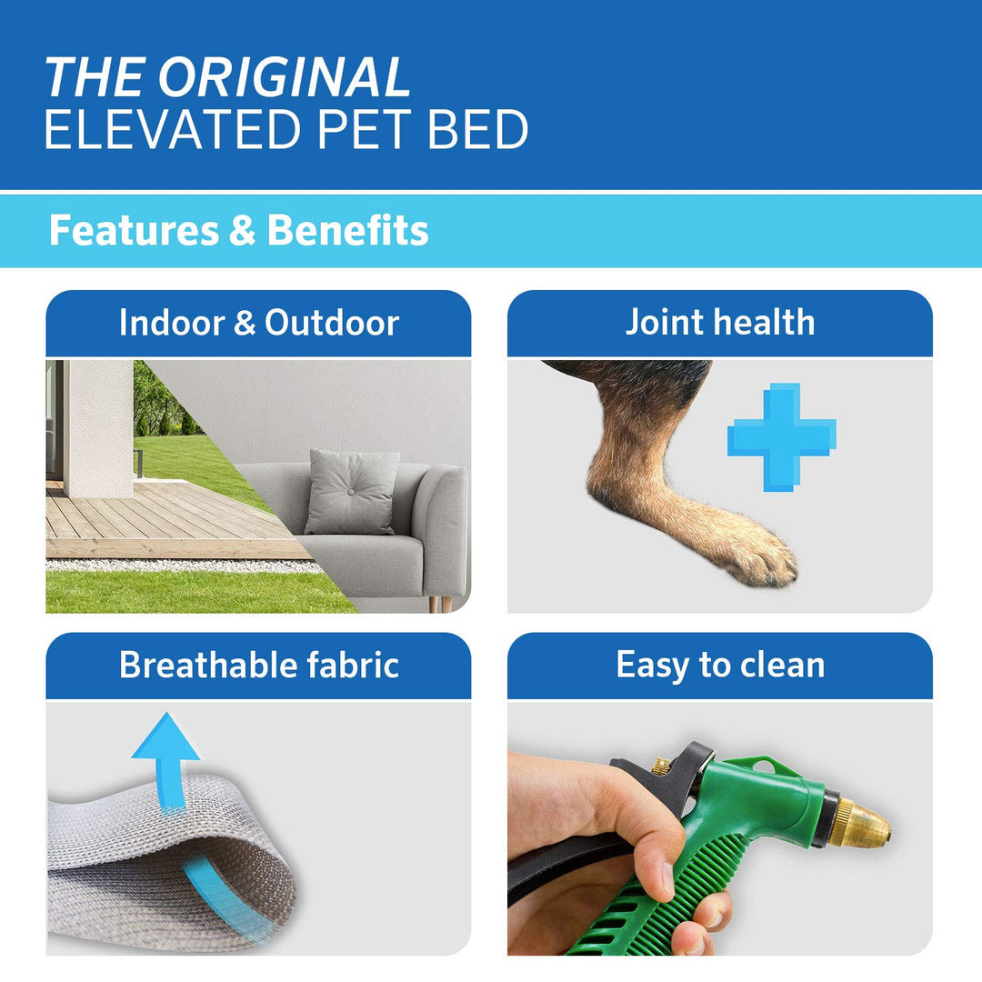 The Original Cooling Elevated Pet Bed,Brunswick Green, Small