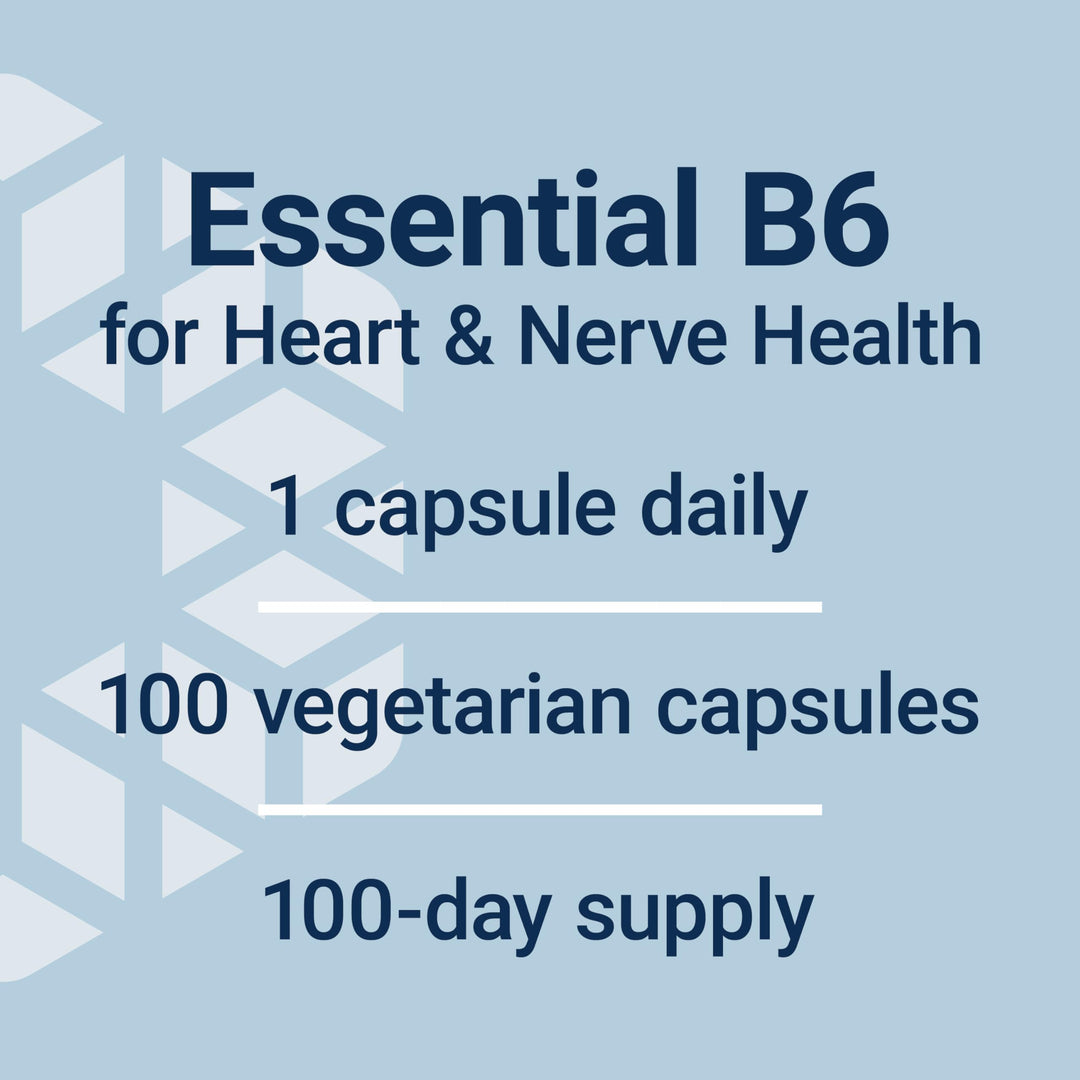 Vitamin B6, 250 mg, high Potency, Cardiovascular Health, neurological Health, Eye Health, Healthy Kidney Function, Gluten-Free, Non-GMO, Vegetarian, 100 Capsules