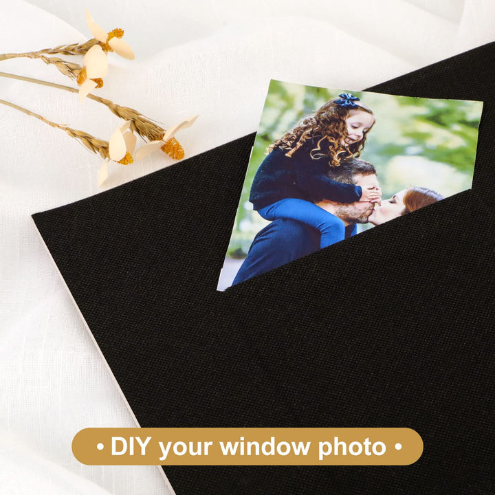 Photo Album 4x6 1000 Pockets, Extra Large Capacity Linen Cover Picture Albums Holds 1000 Horizontal and Vertical Photos Black