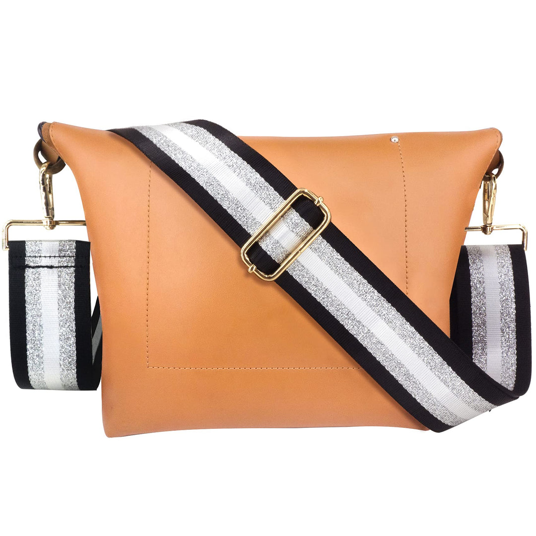 Adjustable Purse Strap Replacement Crossbody Shoulder Strap for Handbag Laptop Bag Etc - Yellow Blue Flower