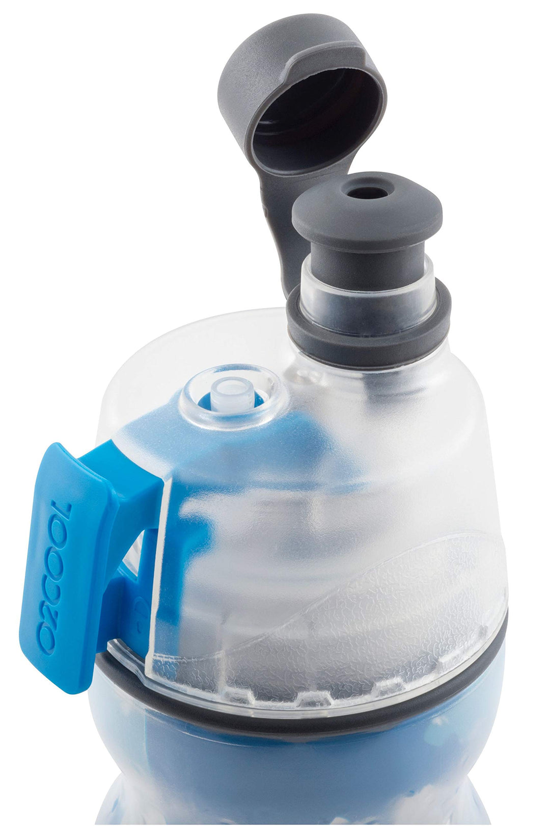 Mist 'N Sip Misting Water Bottle 2-in-1 Mist And Sip Function With No Leak Pull Top Spout Sports Water Bottle Reusable Water Bottle - 20 oz (Flamingo)