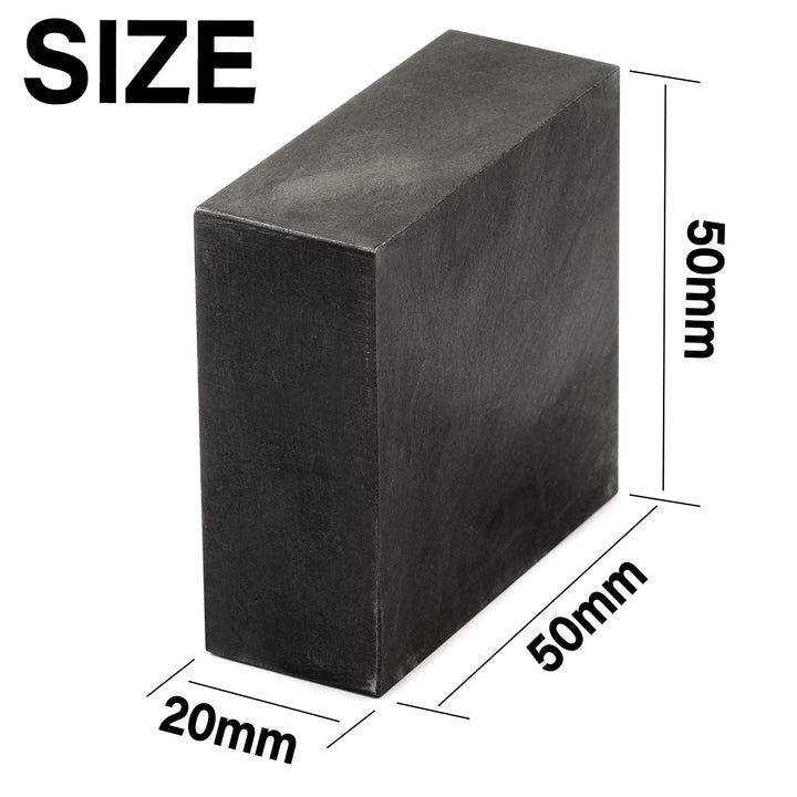 2 Packs Graphite Ingot Block 99.9% High Purity EDM Graphite Plate Graphite Blank Milling Surface Melting Casting Mould (50mm x 50mm x 20mm)