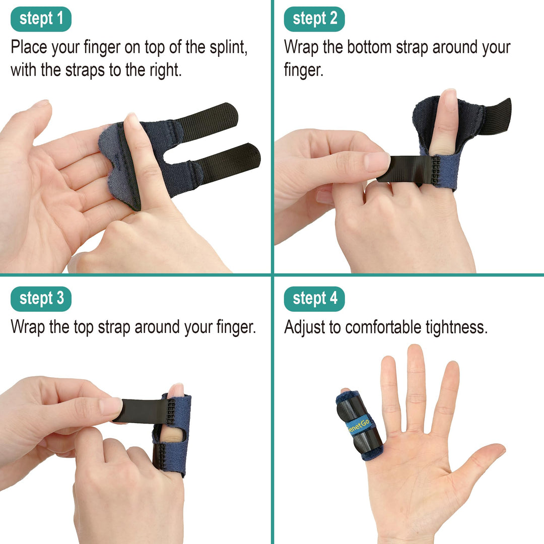 Little Pinky Finger Splint Brace for Trigger Mallet Finger Broken Finger, 2 Pack