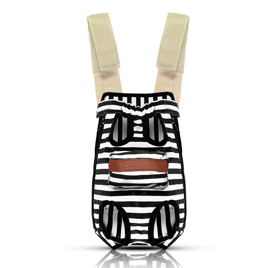 Legs Out Front Pet Dog Carrier Front Chest Backpack Pet Cat Puppy Tote Holder Bag Sling Outdoor (XL, Color Black)