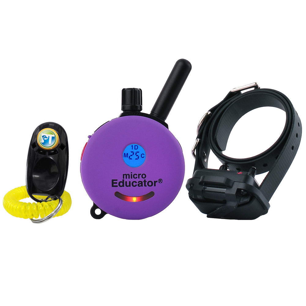 Micro ME-300-1/3 Mile Ecollar Dog Training Collar with Remote for Small, Medium, and Large Dogs - Static, Vibration & Tone Electric Training Collar for Dogs by E-Collar Technologies