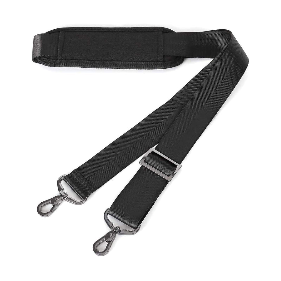 56 inch Shoulder Strap, Adjustable Thick Soft Universal Replacement Non-Slip Fit Padded with Metal Swivel Hooks for Laptop Shoulder Bag/Laptop Messenger Bag/Crossbody Bag, Black
