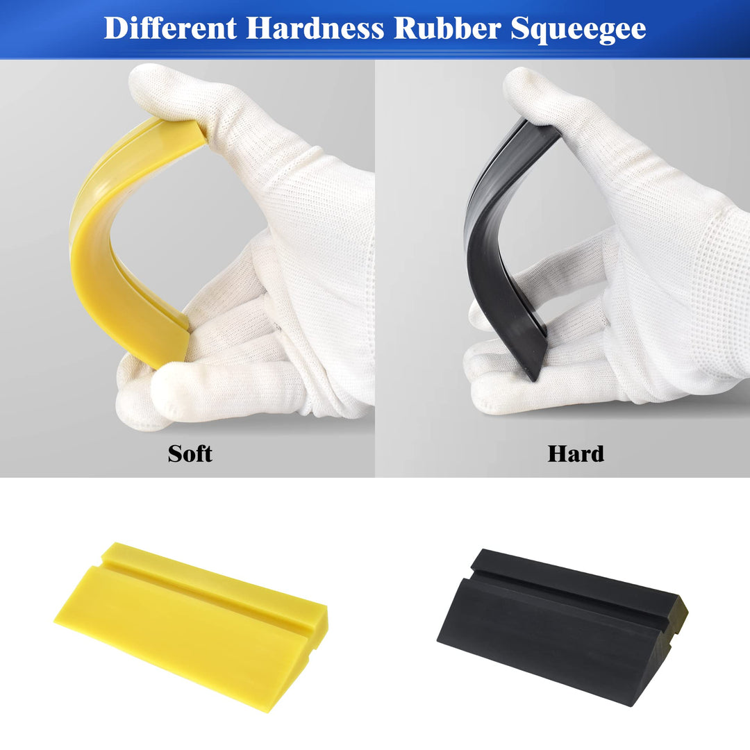 Mini Squeegee Rubber Squeegee Window Tint Tools Vinyl Squeegee Tool Window Tint Film Squeegee, Different Hardness Water Blade PPF Squeegee Window Tint Squeegee for Window Tint Home Tint Decal