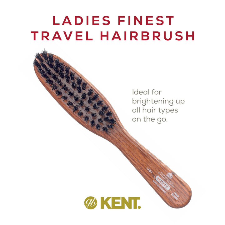 Kent Brushes Handbag Danta Wood Hairbrush, LR31, 6 Ounce