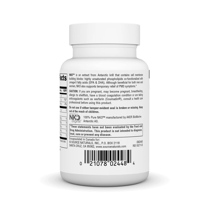 NKO Neptune Krill Oil, Supports Heart Health and Cell Membrane Integrity* - 30 Softgels