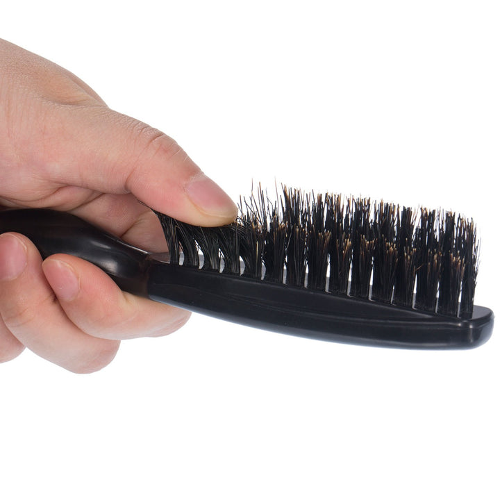 2 Pieces Boar Bristle Brush Salon Comb Hair Teasing Fuchsia And Black
