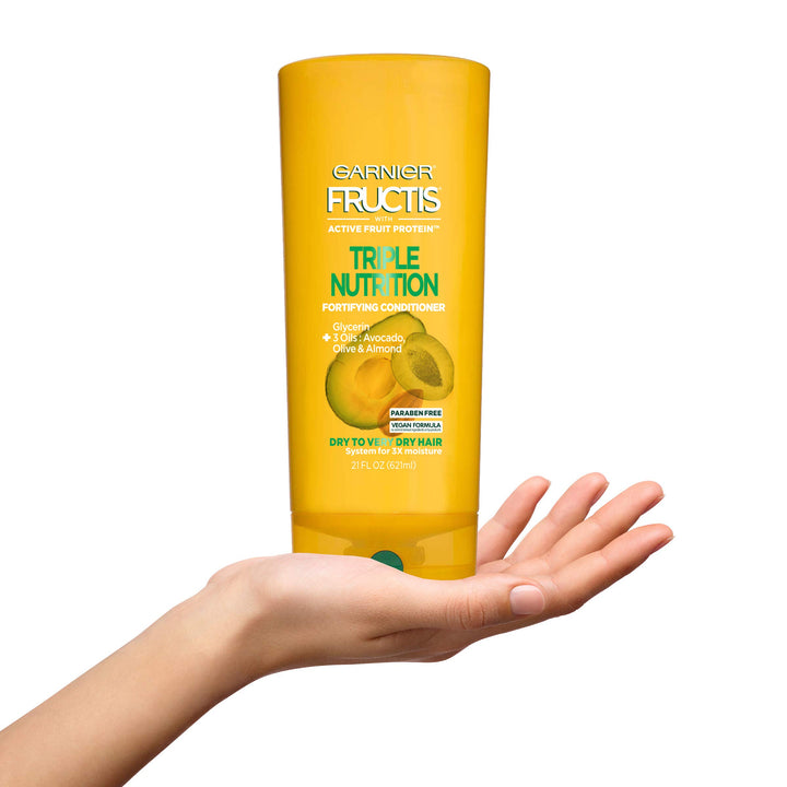 Fructis Triple Nutrition Conditioner, Dry to Very Dry Hair, 21 fl. oz.