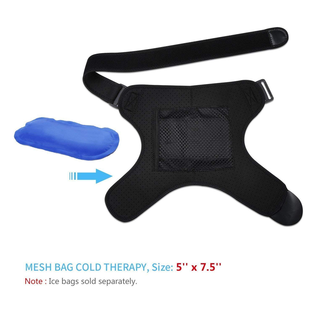 DOACT Shoulder Heating Pad, Adjustable Heat Shoulder Brace with Hot and Cold Therapy for Frozen Shoulder, Bursitis, Tendinitis, Strain, Stiff, Soreness Fits Men and Women