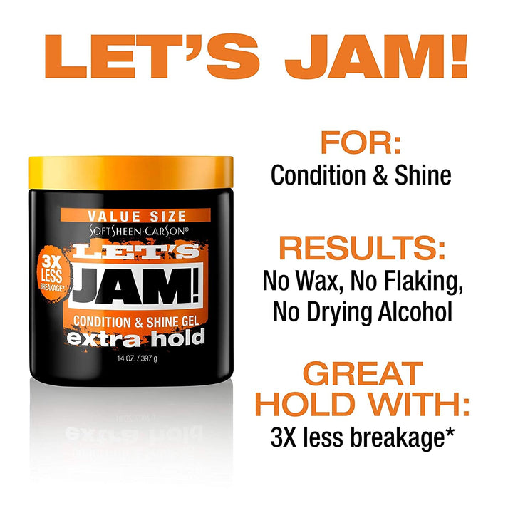 Let's Jam Shining & Conditioning Gel Extra Hold, 14oz